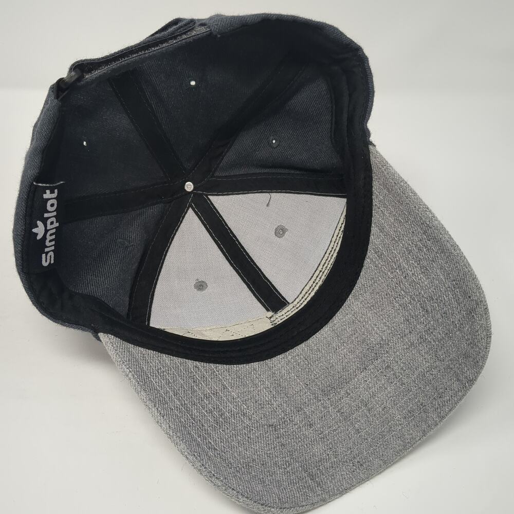 Simplot Strapback Baseball Cap Gray One Size Adju… - image 6